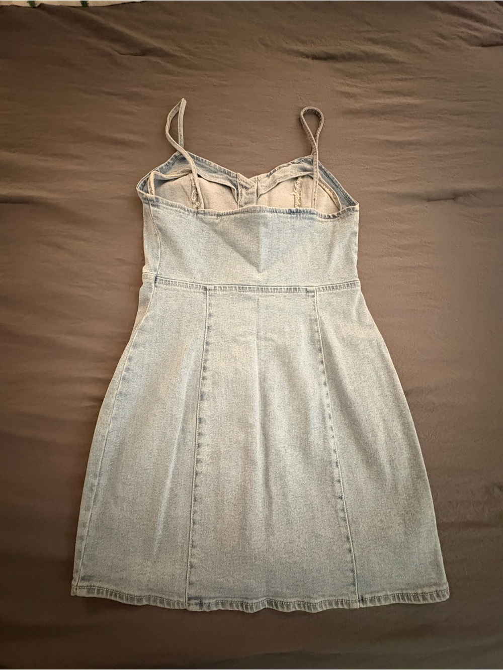 Zara Light Blue Denim Dress - Picture 2 of 3